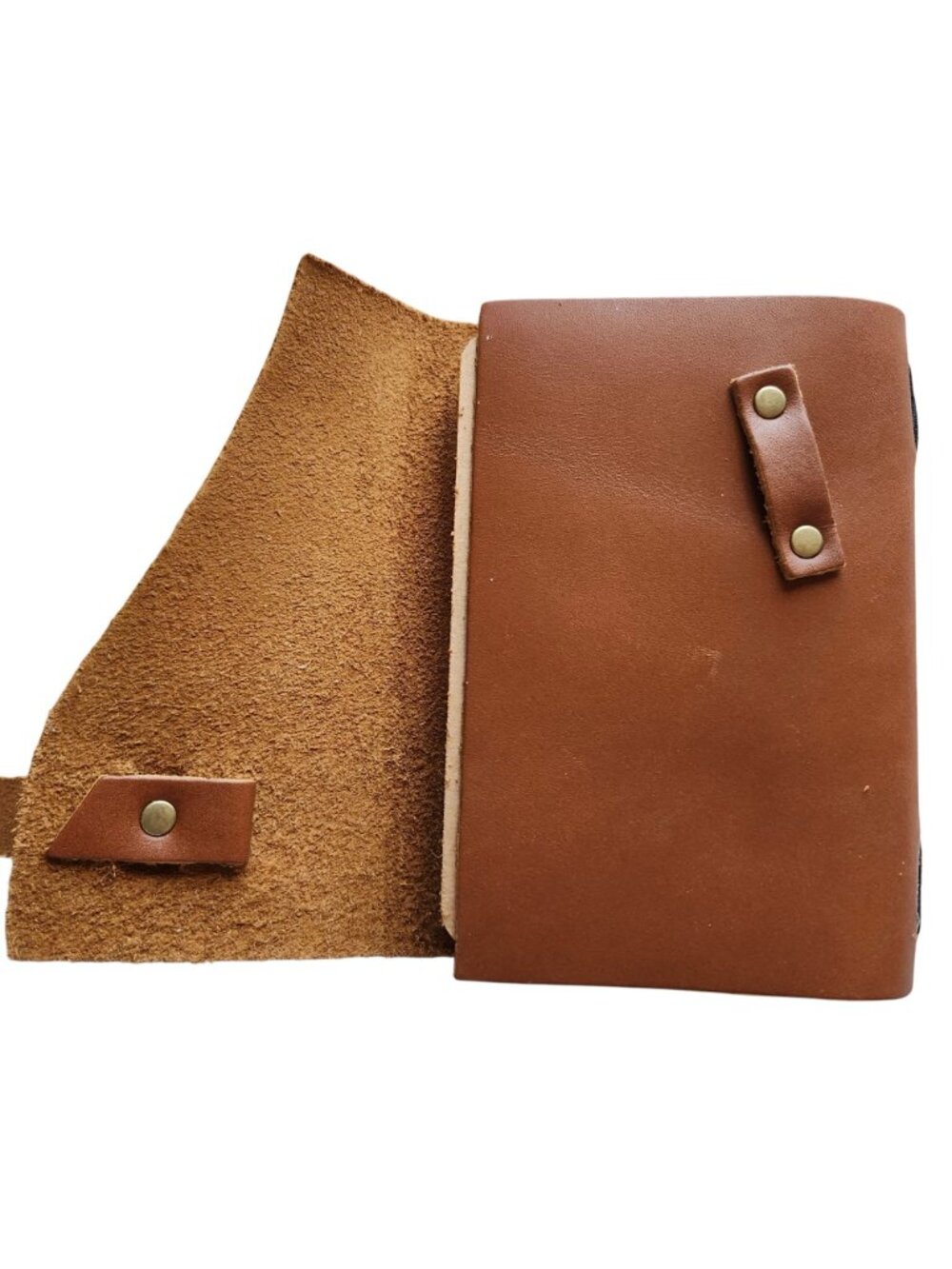 Portland Leather Unisex Small Wrap Journal Honey Leather Refillable Strap - Picture 4 of 7